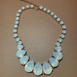 Light blue crystal necklace